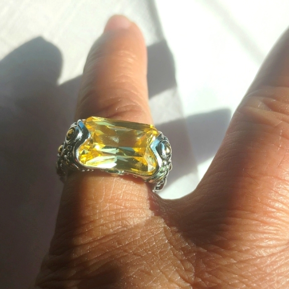 🎉💝Magnificent!/Yellow 💛 Citrine gemstone Ring💛💝 - Picture 2 of 11